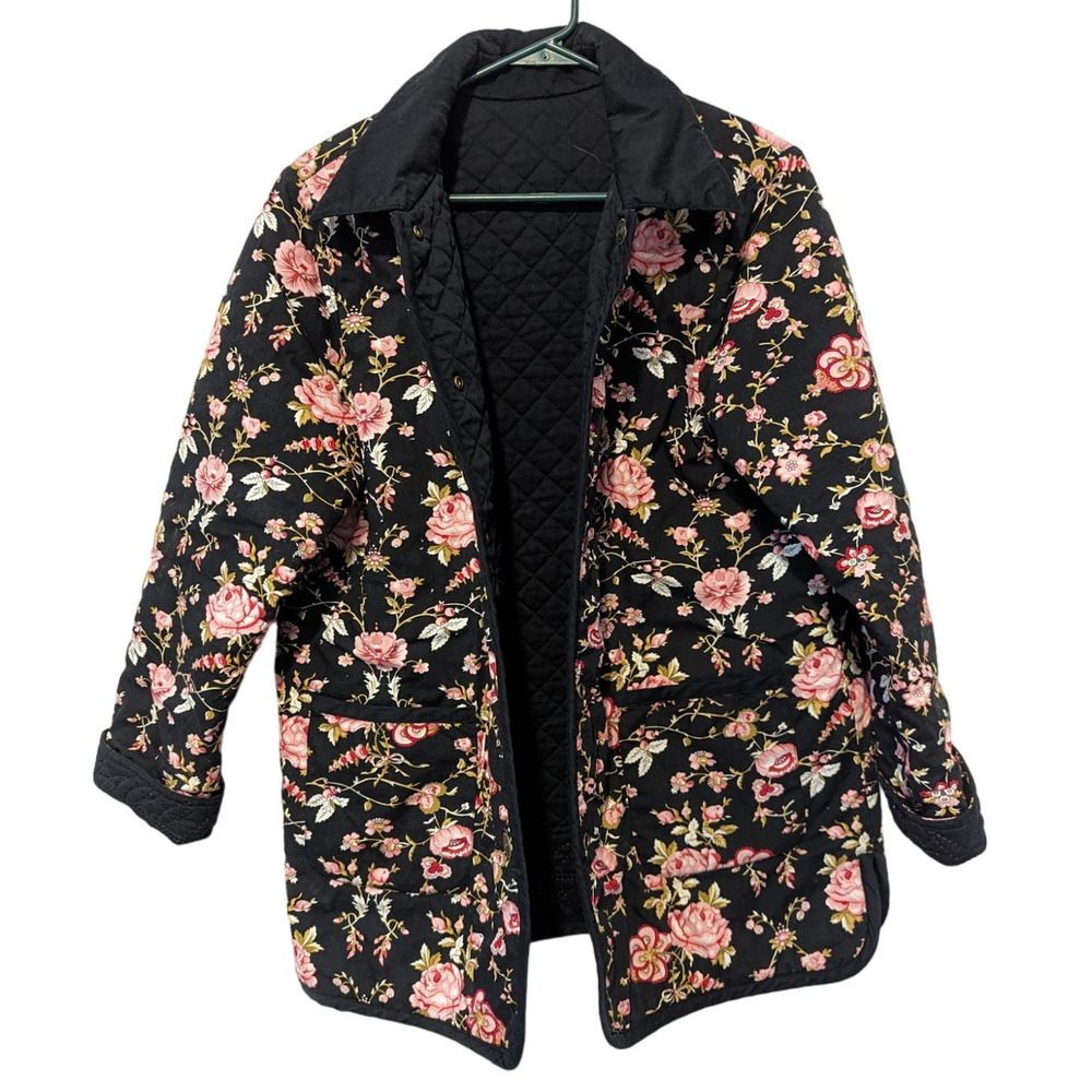 Spring 2025 Trends Quilted Jacket Vintage Floral Grandmacore - Picture 1 of 10